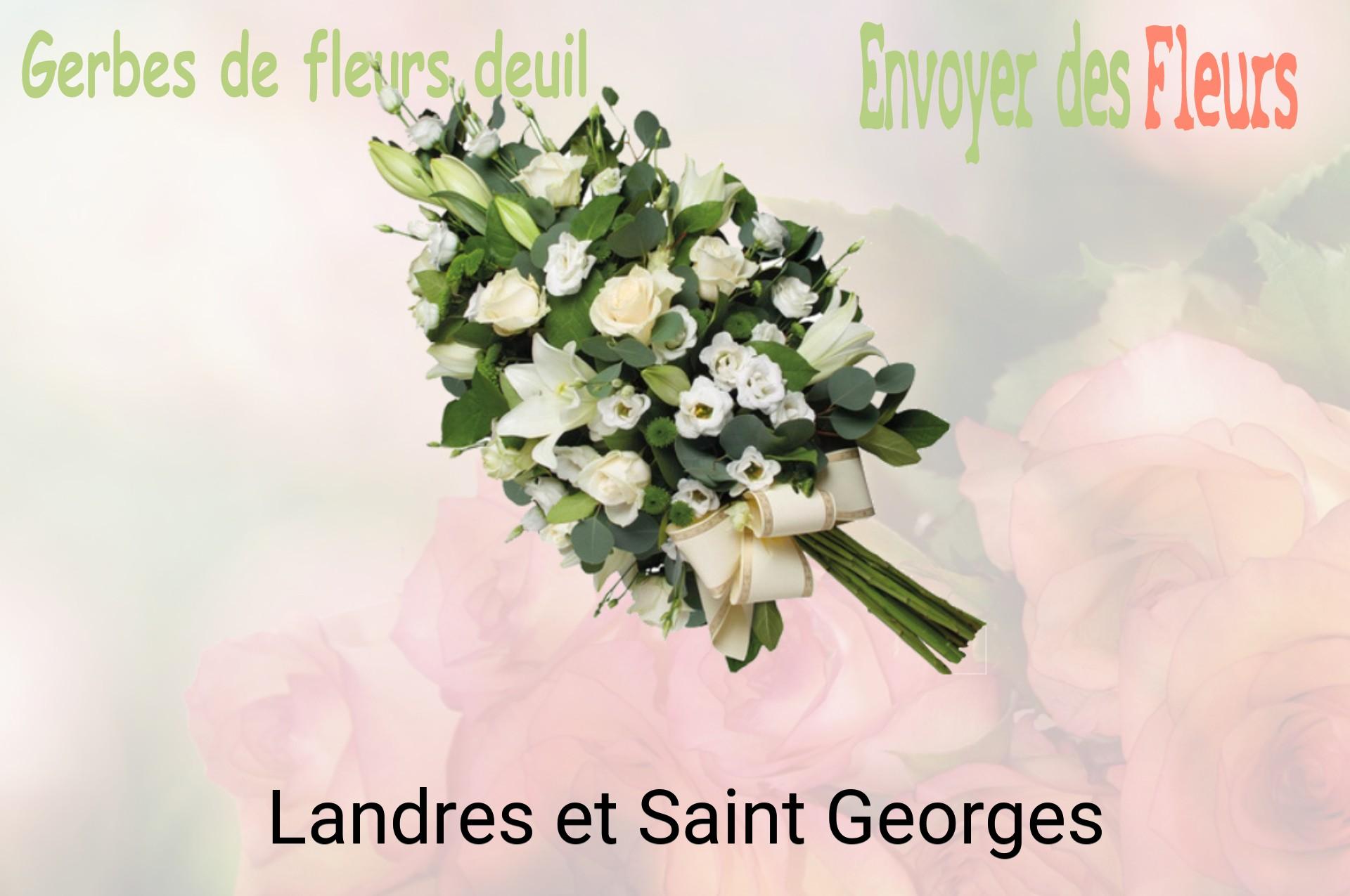 Gerbe de fleurs de deuil livrée à Landres-et-Saint-Georges